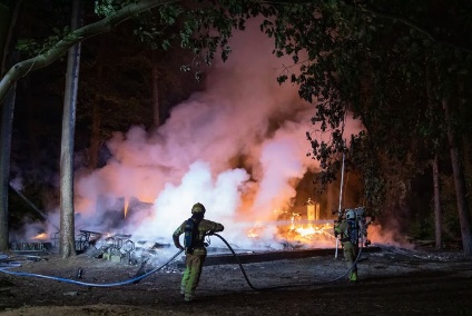 In de nacht van 4 op 5 september 2021 brandde het gebouw van scoutinggroep Merhula op Landgoed Soestdijk tot de grond af.